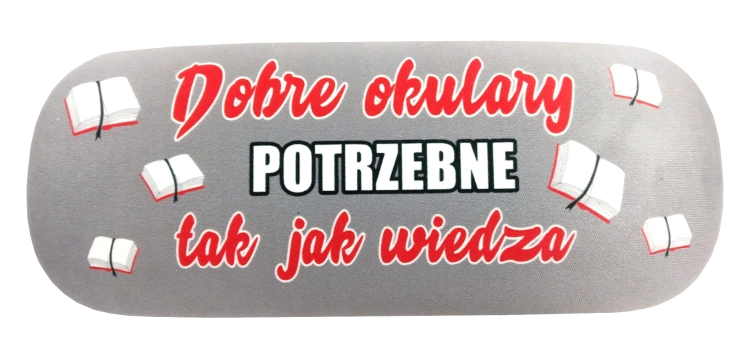 Etui na okulary 'JAK WIEDZA'